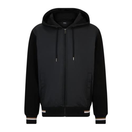 Boss Hybrid Svart Sweatshirt Jacka Black, Herr