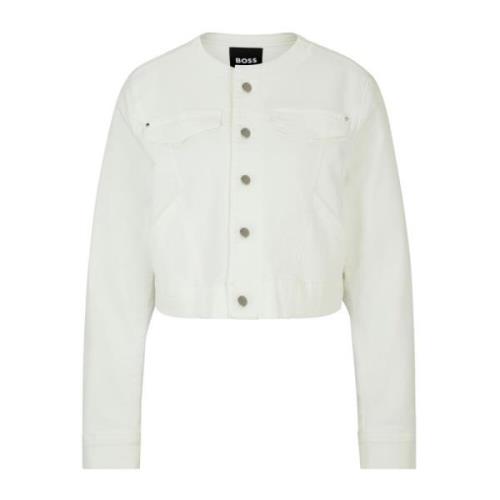 Hugo Boss Denimjacka Vit Dammode White, Dam