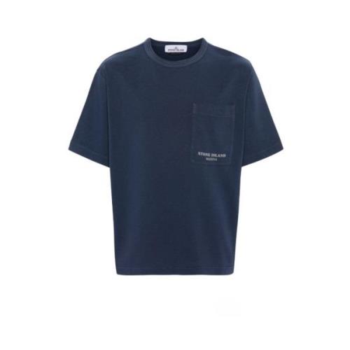 Stone Island Vintage Marina T-Shirt Blue, Herr