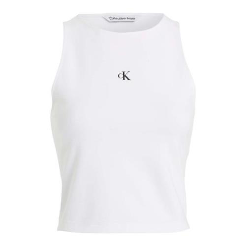 Calvin Klein Jeans Milano Top T-Shirt White, Dam