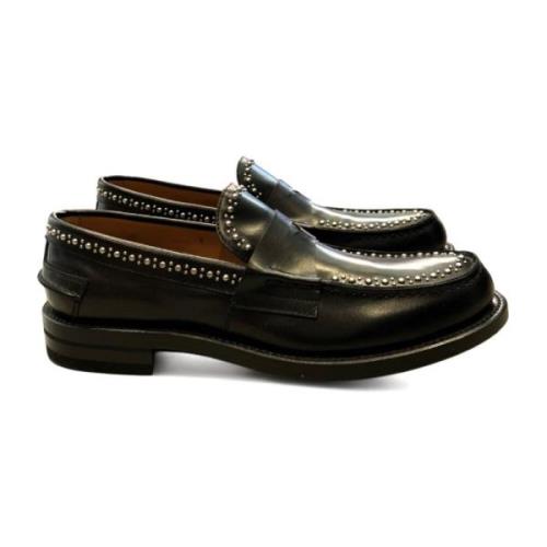 Fabi Herr Rockstil Läder Loafer Black, Herr