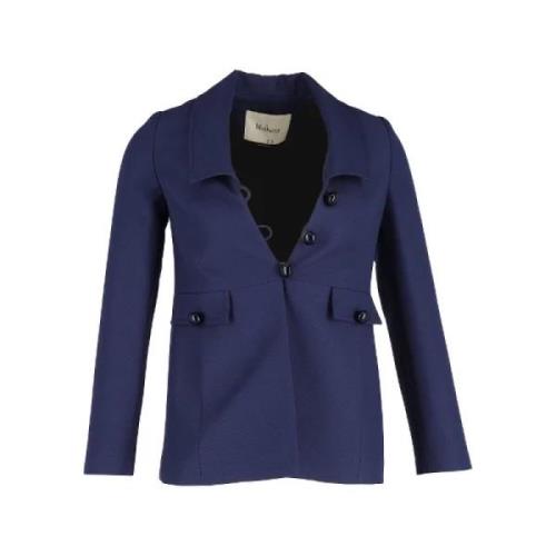 Mulberry Pre-owned Pre-owned Polyester ytterklder Blue, Dam