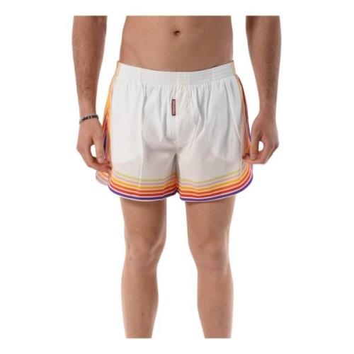 Dsquared2 Regnbågs Tryck Boxershorts Multicolor, Herr