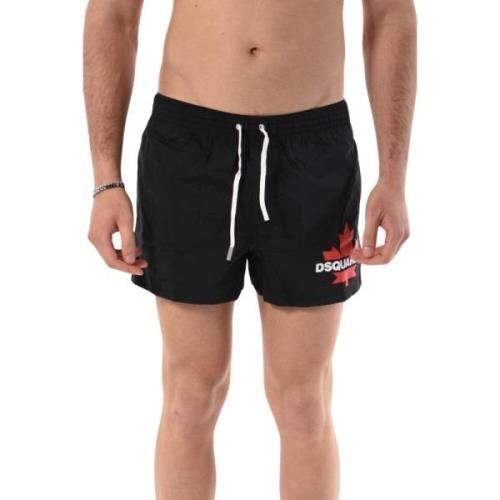 Dsquared2 Boxershorts med dragsko i midjan Black, Herr