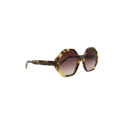 Chloé Pre-owned Pre-owned Acetat solglasgon Yellow, Dam