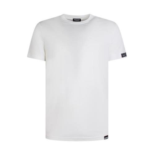 Dsquared2 95%Co 5%Ea T-Shirt White, Herr