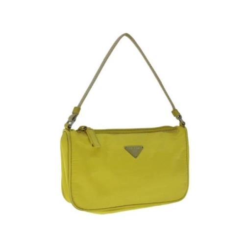 Prada Vintage Pre-owned Nylon prada-vskor Yellow, Dam