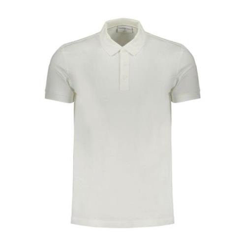 Calvin Klein Polo Skjorta med Tryckt Logotyp White, Herr