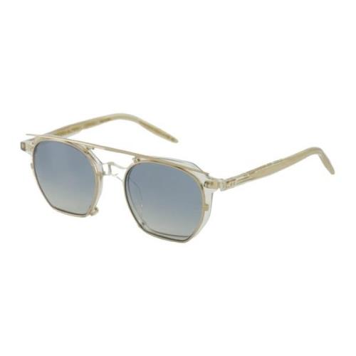 Oliver Peoples Stiliga Optiska Clip-On Solglasögon Beige, Unisex