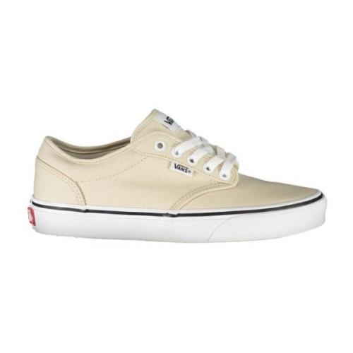 Vans Beige Polyester Sneaker med Kontrastdetaljer Beige, Dam