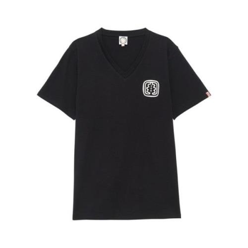 Ines De La Fressange Paris Svart/Vit Eklöv T-shirt Black, Dam