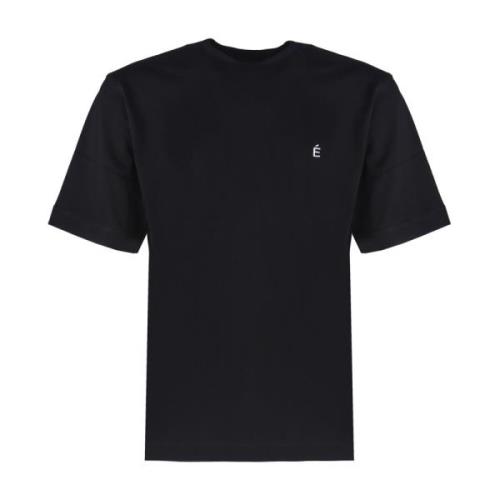 Études Svart Bomull T-shirt med Logotyp Black, Herr