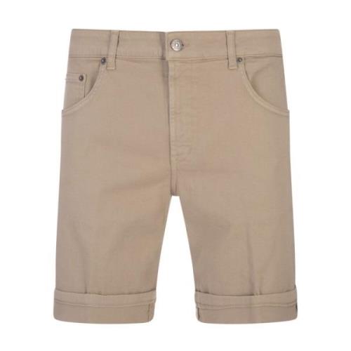 Dondup Brun Bermuda Shorts Regular Fit Brown, Herr