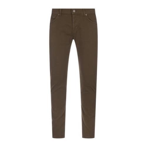 Dondup Grön Militär Slim Fit Jeans Green, Herr