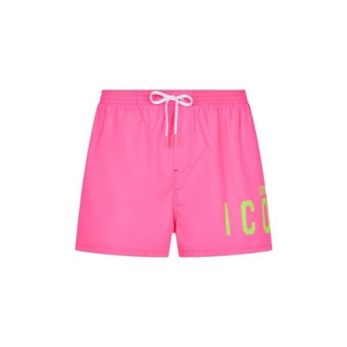 Dsquared2 Midi Boxer Badkläder - Rosa Pink, Herr