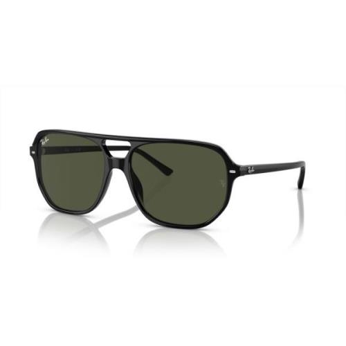 Ray-Ban Black/Green Bill ONE Sunglasses Black, Unisex