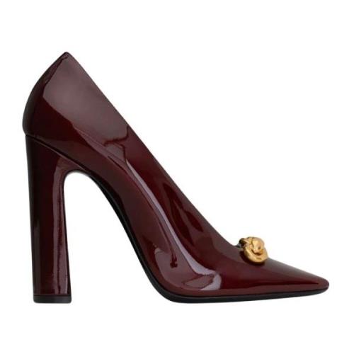 Saint Laurent Röda Lackläder Pumps Red, Dam