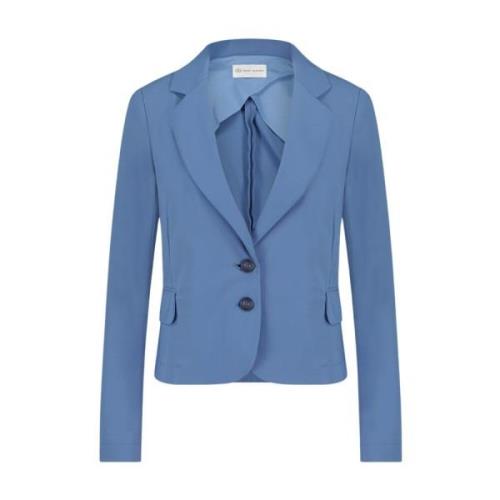 Jane Lushka Elegant Blå Blazer Teknisk Jersey Blue, Dam