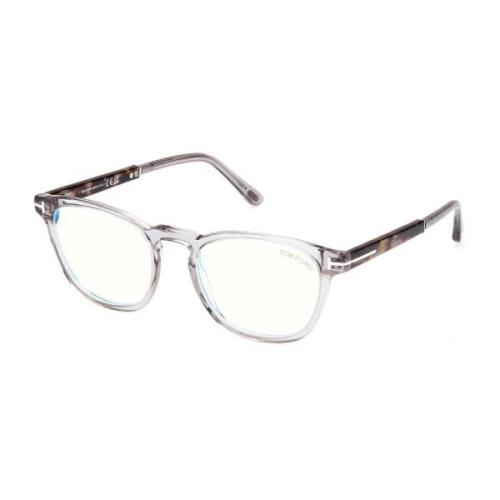 Tom Ford Blå Block Glasögon Ft5890-B Gray, Dam