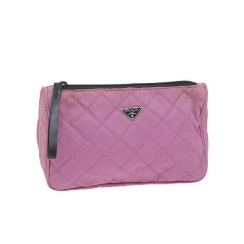 Prada Vintage Pre-owned Nylon prada-vskor Pink, Dam