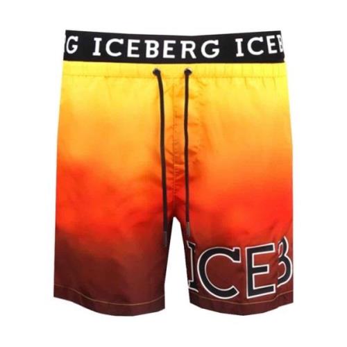 Iceberg Stiliga Boardshorts för Män Multicolor, Herr