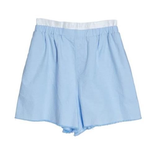 Ahlvar Gallery Airi oxford shorts ljusblå Blue, Dam