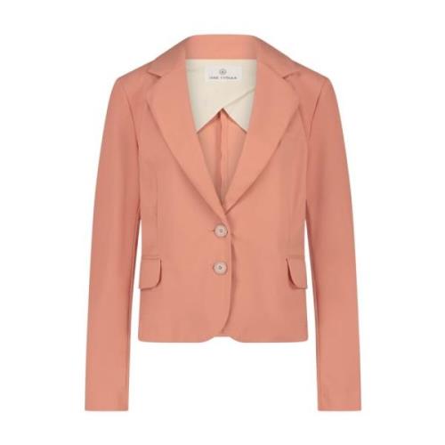 Jane Lushka Teknisk Jersey Blazer | Aprikos Orange, Dam