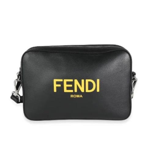 Fendi Vintage Pre-owned Laeder kuvertvskor Black, Dam