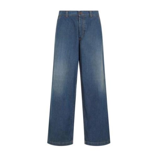 Maison Margiela Blå Wide-Leg Jeans Blue, Herr