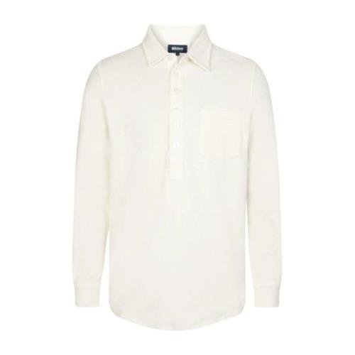 Nikben Terry Studio Polo Shirt Off White White, Herr