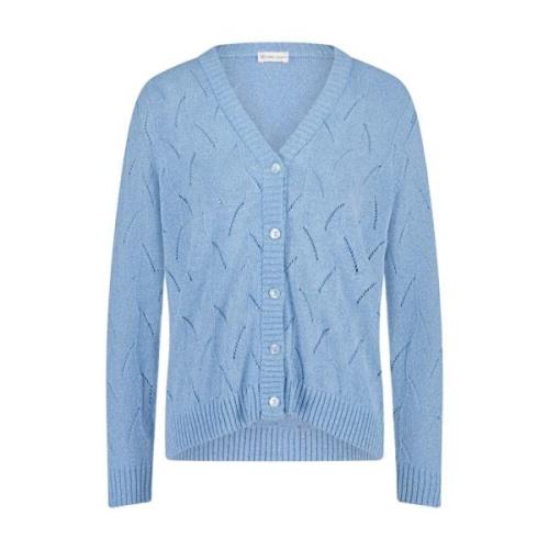 Jane Lushka Elegant Light Blue Cardigan Blue, Dam