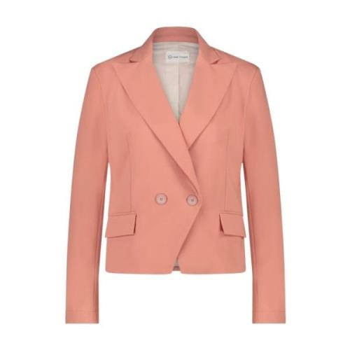 Jane Lushka Modern Blazer i Teknisk Jersey Orange, Dam