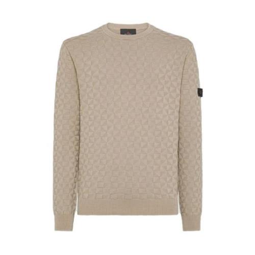 Peuterey Snygga Sweaters för alla tillfällen Beige, Herr