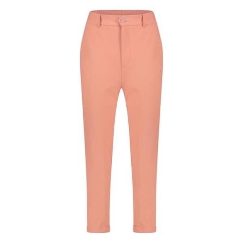 Jane Lushka Chic Jersey Chino Byxor Aprikos Orange, Dam