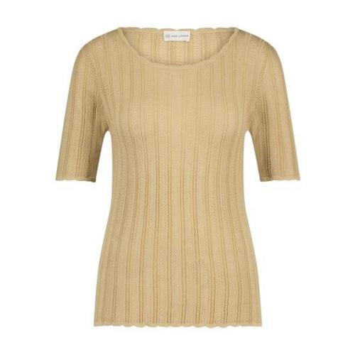 Jane Lushka Lyxig Zaza Top i Beige Beige, Dam