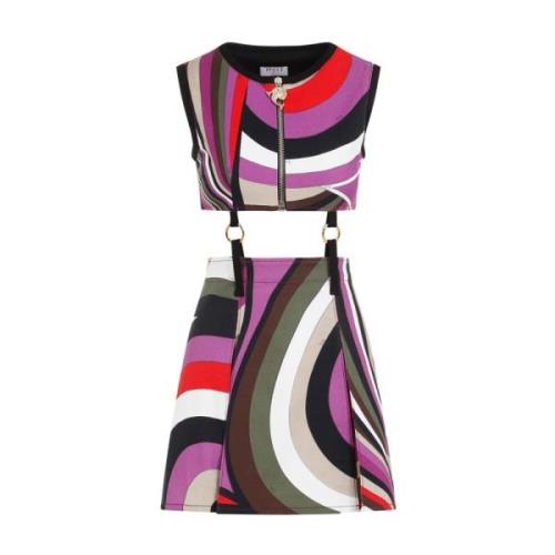 Emilio Pucci Multifärgad Mini Klänning Set Multicolor, Dam