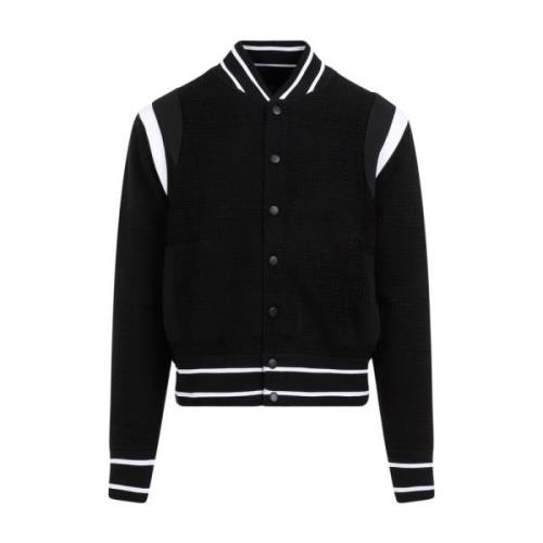 Givenchy Svart Bomberjacka College Design Black, Herr