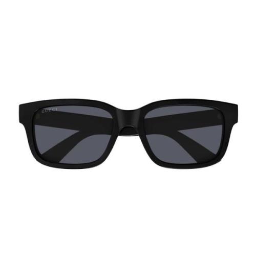 Gucci Stiliga solglasögon Linea Lettering Black, Herr