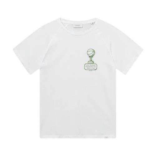 Les Deux Raglanärm Bomull T-shirt White, Herr