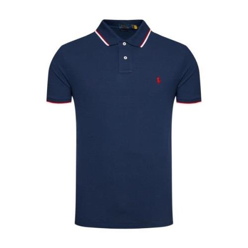 Ralph Lauren Klassiska Polo Skjortor för Män Blue, Herr