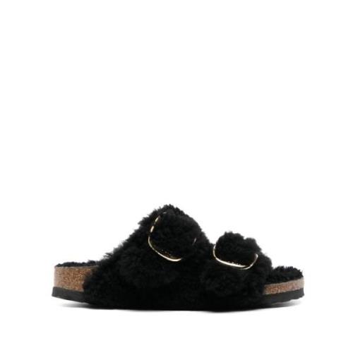 Birkenstock Svart Guld Tofflor Aw22 Black, Dam