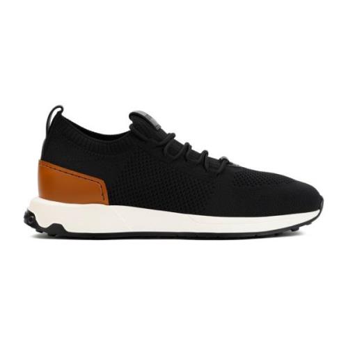 Tod's Svarta Sneakers Tekniskt Tygdesign Black, Herr