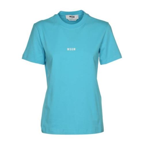 Msgm Blå T-shirts och Polos Blue, Dam