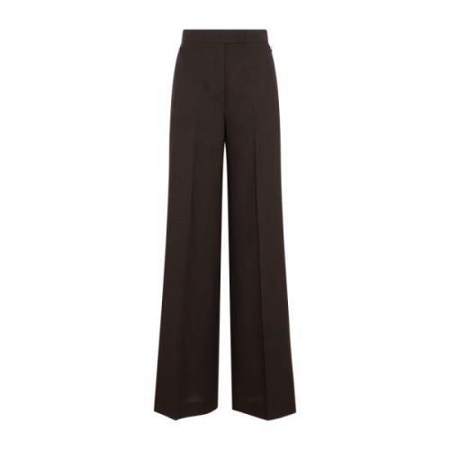 Akris Bruna Wide Leg Byxor Aw23 Brown, Dam