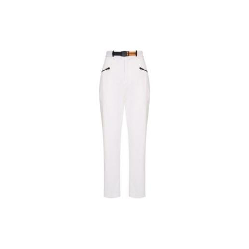 Takaturna Stjärna Vit Slim-Fit Byxor White, Dam