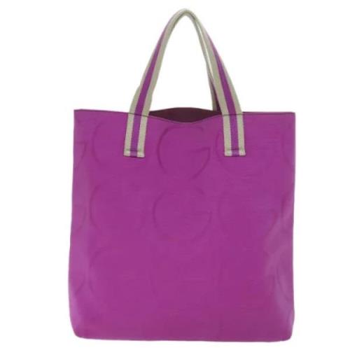 Gucci Vintage Pre-owned Canvas totevskor Purple, Dam