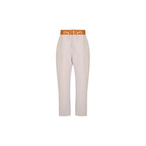 Takaturna Sandy Beige & Orange Cropped Trousers Beige, Herr