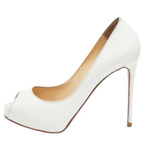 Christian Louboutin Pre-owned Pre-owned Laeder klackskor White, Dam