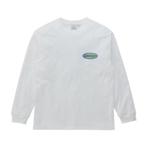 Gramicci Vit Oval Långärmad T-shirt White, Herr