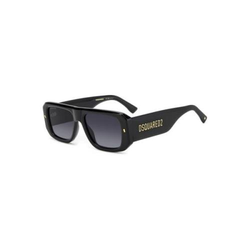 Dsquared2 Svart Mörkgrå Skuggade Solglasögon Black, Herr